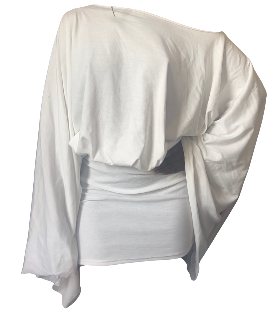 Batwing Dress - White