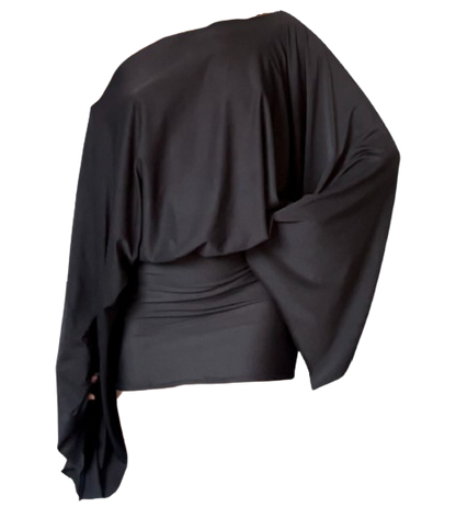 Batwing Dress - Black