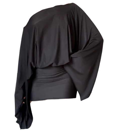 Batwing Dress - Black
