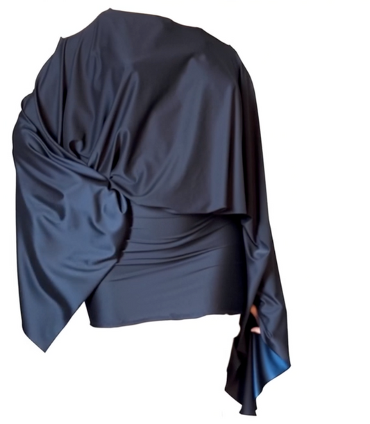 Batwing Dress - Blue